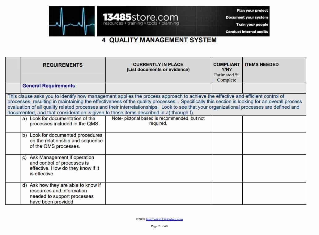 The Top 4 ISO 13485 Gap Analysis Templates Pros and Cons